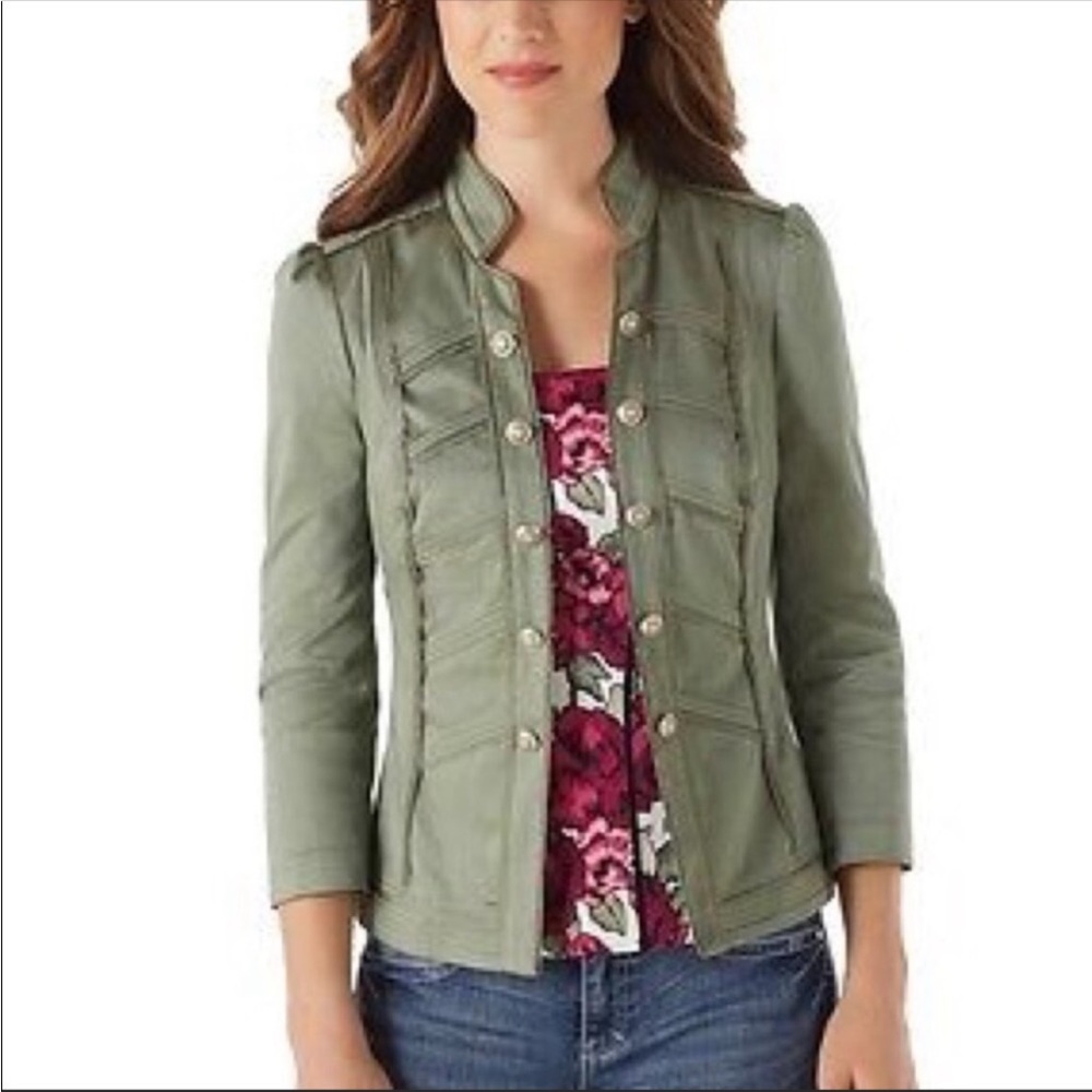 Size 2 green military jacket WHBM